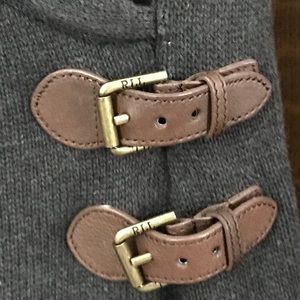 NWT Ralph Lauren logo buckle sweater dress XL grey